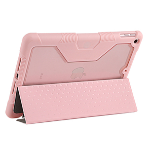 Nổi điểm phong cách Ipad 10.2 inch Folio loại PC da bìa chống sốc và chống trầy xước đầy màu sắc TPU mềm khung trường hợp - Product Image 2