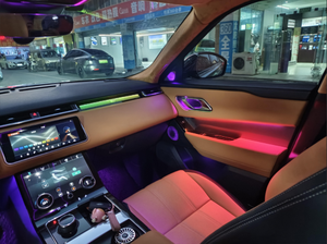 Éclairage d'ambiance Symphony pour <span class=keywords><strong>Land</strong></span> <span class=keywords><strong>Rover</strong></span> Range <span class=keywords><strong>Rover</strong></span> <span class=keywords><strong>Velar</strong></span> 2017-2025, lampe d'ambiance LED intérieure, moule SV en option, haut-parleur de pilier A - Product Image 5
