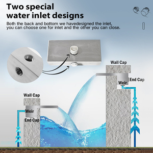 Accessoires de <span class=keywords><strong>piscine</strong></span> série Spa cascade à bas prix fontaine cascade LED en acier inoxydable pour piscines creusées - Product Image 5