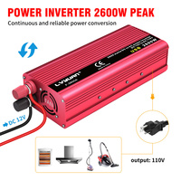 Convertisseur de puissance à onde sinusoïdale modifiée 1000W 2000W DC 12V 24V vers AC 110V avec multiprises de protection pour usage domestique d'urgence et automobile