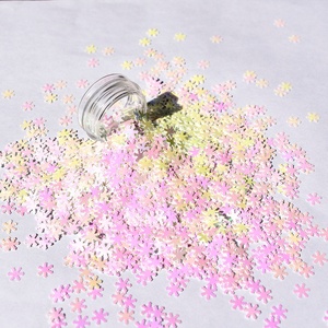 Đồ Trang Trí Giáng Sinh Polyester Long Lanh Số Lượng Lớn Bông Tuyết Hình Long Lanh - Product Image 3