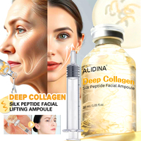 Ampoule faciale au collagène de soie et aux peptides OEM/ODM, sérum liftant intensif pour le visage, pour le raffermissement, le resserrement et l'hydratation contre le vieillissement