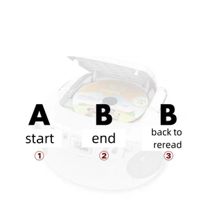 Reproductor de CD Portátil Directo de Fábrica, Altavoz BT con Función de Repetición, Radio FM, USB, Dispositivo de Audio para el Hogar y Aprendizaje del Inglés para Estudiantes - Product Image 5