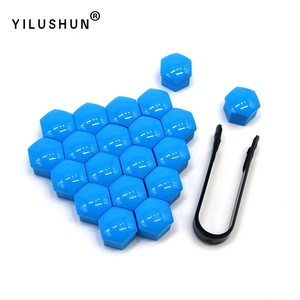 Copridadi per Ruote Auto da 17mm e Accessori, Clip in Plastica per Dadi, 20 Pezzi + 1 Utensile, Colorati e di Alta Qualità - Product Image 2