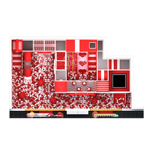 Aire de jeux intérieure commerciale haut de gamme rouge de 100 m² et 4 m de hauteur - Product Image 2