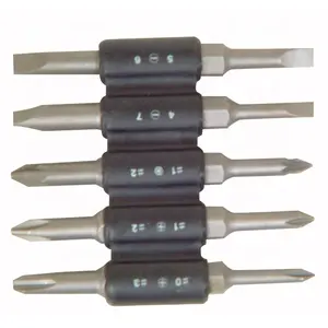 FLOURISH 5PCS 75mm screwdriver bit set&Double end bits with three screw head types