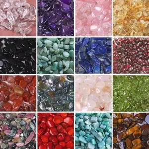 Crystals Crystal Gemstone Decor Wholesale Small Crystals Healing Stones Irregular Rose Quartz Tumble Stone Pink Crystal Chips Gravel