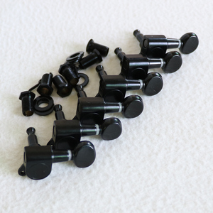 Donlis - Juego de Clavijas de Guitarra de Color Negro con Mango Ovalado MH105 <span class=keywords><strong>para</strong></span> Guitarras Eléctricas Estilo ST y TL - Product Image 6