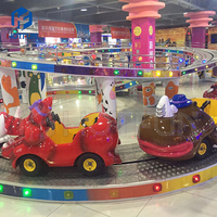 Divertidos Juegos Mecánicos para Parques de Atracciones, Atracción de Animales con Capacidad para 20 Asientos y Diseño de Pista Compacta para Niños Pequeños