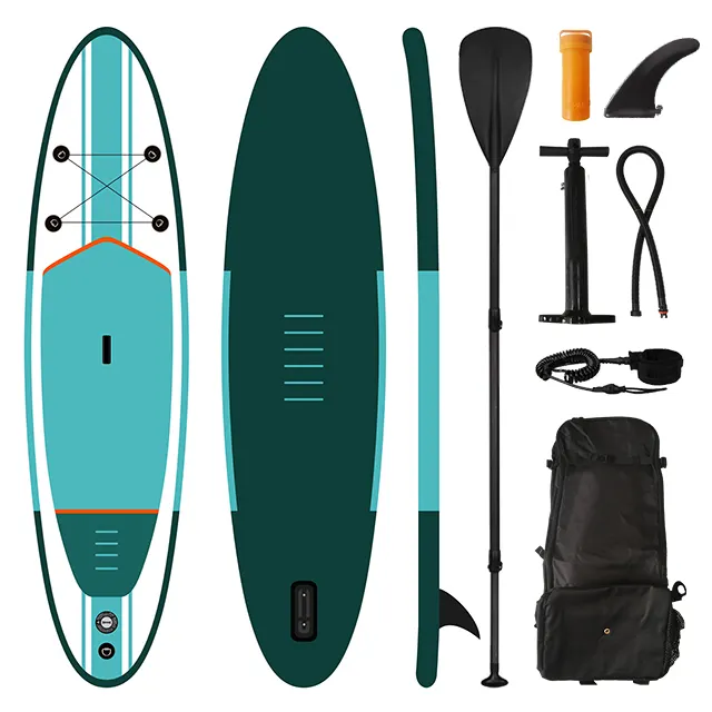 Zachte Surfplank Opblaasbare Stand Up Paddle Board Paddleboard 12.6 'Sup Voor Watersporten