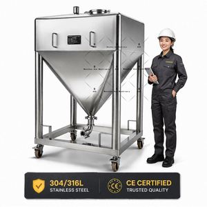 Conteneur de transfert mobile en acier inoxydable, réservoir de stockage personnalisé pour lait, eau, huile, aliments, épices - Product Image 1