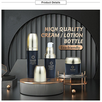Flacon de lotion en acrylique personnalisé 50g, flacon de crème noir avec bouchon en liège 120ml, flacon vide pour lotion en forme de balle