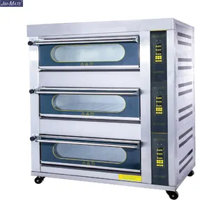 빵집 부엌 체catering 장비 기계 3 갑판 9 treys 케이크 빵 피자 굽기 오븐 갑판 오븐을 만드는 산업 상업적인 가스