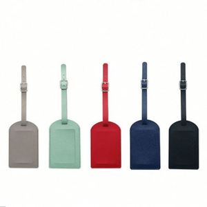 Étiquettes d'identification pour bagages en vrac, étiquettes de bagages en cuir PU, étiquette de bagage personnalisée pour cadeau promotionnel - Product Image 3