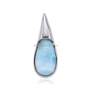 Anillos de Larimar Premium de Chilijewels, Auténtica Joyería de Piedra del Mar Caribeño, Anillo de Piedras Preciosas Personalizado OEM/ODM - Product Image 5