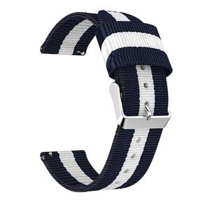 Bracelet de montre en nylon rayé personnalisé Upro, 20 mm 22 mm, multicolores, bracelets de remplacement pour DW/Samsung, à libération rapide, toutes occasions - Product Image 5