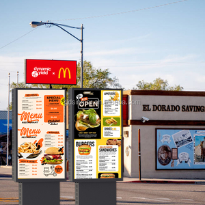 LCD nhà hàng ngoài trời menu điện tử bảng hiển thị kỹ thuật số kiosk miễn phí đứng ngoài trời bảng quảng cáo cho Drive-thru - Product Image 3