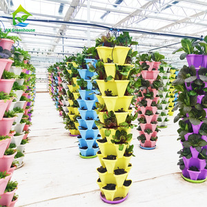 Invernaderos Pequeños con Estructura Galvanizada para Cultivo de Vegetales, Sistemas Hidropónicos Industriales con Tubería de PVC, Triangulares Verticales Estables AX149 - Product Image 3