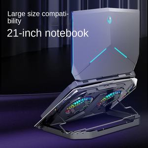 Support d'ordinateur <span class=keywords><strong>portable</strong></span> en plastique N9 17 pouces avec <span class=keywords><strong>ventilateur</strong></span> <span class=keywords><strong>silencieux</strong></span> pour le refroidissement des jeux et de la lecture - Product Image 5