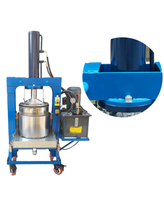 Presse à huile hydraulique automatique commerciale grande capacité pour la déshydratation des marc de vin, extracteur de jus industriel 4000W 380V, garantie 3 ans