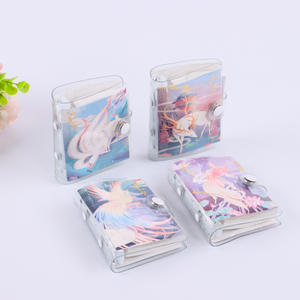 Mini carnet à spirale en PVC avec couverture transparente, reliure à chevalet, agenda personnalisé imprimé, cadeau - Product Image 3