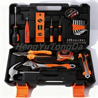 Kit d'outils professionnel pour électricien, kit de réparation de matériel, boîte à outils en acier au carbone, clé à molette réglable, couteau utilitaire, ruban à mesurer pour la maison