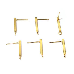 Aretes <span class=keywords><strong>Caseros</strong></span> en Forma de T de Acero Inoxidable con Anillos Colgantes, Accesorios para Hacer Colgantes DIY - Product Image 4