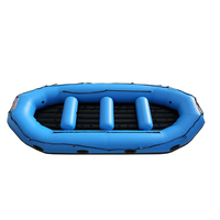 Bateau gonflable de rafting de rivière de 6 personnes de sport aquatique Bateau jaune de sauvetage à la dérive Bateaux pneumatiques à vendre