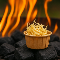 All Natural Fire Starters Cup Tinder Set Eclairage facile pour cheminée BBQ Camping & Bonfire