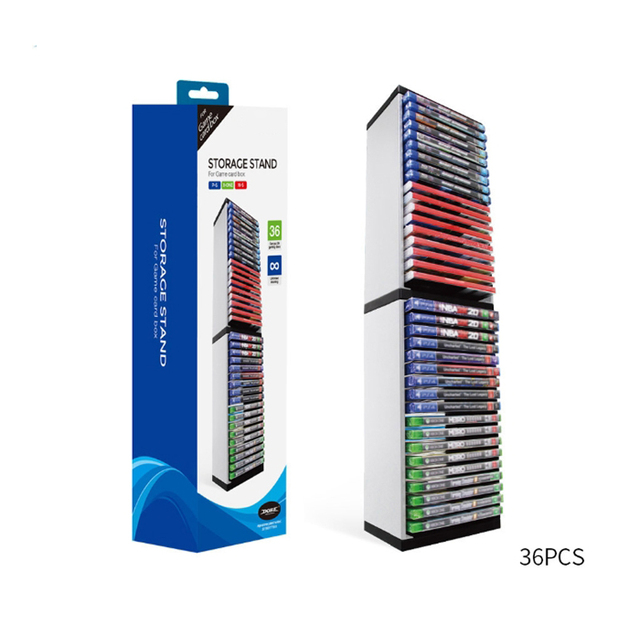 20 Compartments PS GAME Storage Game Holder Game Disc Tower Stand for PS Storage