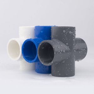 Conector de PVC de cuatro vías personalizado, accesorio de tubería cruzada de igual diámetro para suministro de agua de acuario, duradero y resistente a la corrosión - Product Image 5