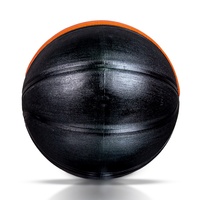 Ballon de basketball gonflable personnalisé de haute qualité en caoutchouc, taille moyenne
