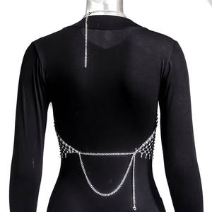 Sexy Chain Mail Backless Halter Tops Golden sin mangas Halter <span class=keywords><strong>Top</strong></span> para <span class=keywords><strong>fiesta</strong></span> en club nocturno - Product Image 6