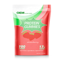 Gummies de protéines de lactosérum à marque privée OEM – Soutient l'énergie et la croissance musculaire – Gummies riches en protéines