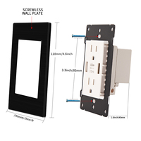 Bingoelec vente en gros 118 pièces Double 3 pôles prise électrique amélioration de l'habitat puissance PC peinture mur Schuko prises 13A WiFi