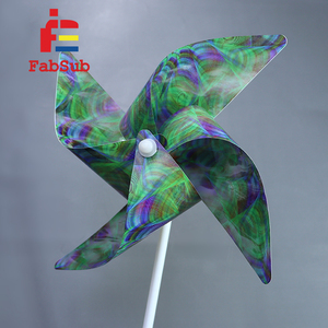 Niños sublimación Pin rueda PET papel doble cara imprimible en blanco jardín fiesta decoración promoción regalo para sublimar - Product Image 4