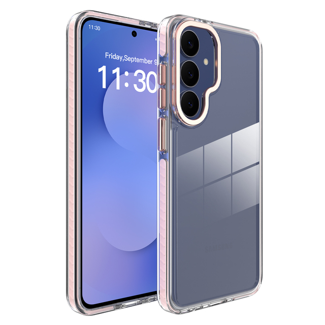 Heavy Duty Clear TPU Shockproof Camera Protection Metal Button Anti Slip Durable Mobile Cover for Samsung S26 FE Phone Case