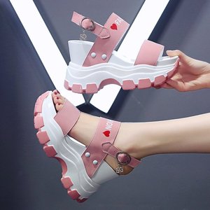 Up-1026r Summer <strong>Platform</strong> Shoes Beautiful Printed Open Toe <strong>Wedges</strong> Women <strong>Sandals</strong> 35-40Size - Product Image 5