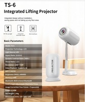 Projecteur TS6 pour projection au plafond, Android 11, projecteur portable avec Wifi, 240 ANSI, projecteur de cinéma maison, Proyector Beamer