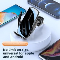 Nouveau chargeur de voiture sans fil à charge rapide pour iPhone Samsung, support de téléphone pour voiture 15W à induction par gravité pour grille d'aération