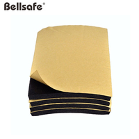 Matériau de construction Bellsafe Feuilles de caoutchouc mousse noir insonorisées à isolation thermique
