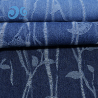 En stock, vente en gros d'usine, tissu denim jacquard écologique antibactérien pour garçons et filles, pour des manteaux en denim streetwear à motifs personnalisés