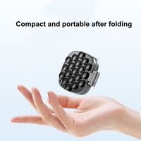 360 °   Support de téléphone magnétique rotatif double face, support de téléphone à ventouse trois-en-un, support de bureau pliable