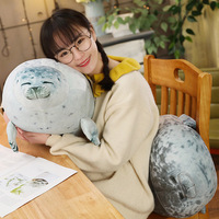 Coussin en peluche réaliste en forme de phoque |   Adorable animal en peluche d'aquarium marin |   Peluche chien de mer douce en gros pour boutique de cadeaux