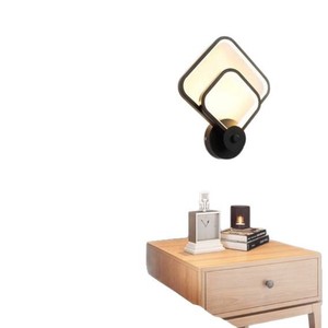 Modern Crystal <b>Wall</b> Lamp with Round Shade Off-White E26 LED 3500K Warm White Touch Control <b>Dimmable</b> <b>Wall</b>-Mounted for Bedroom - Product Image 1