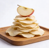 Tranches de pomme lyophilisées sans sucre, croustillantes, de haute qualité, 1 kg, en gros, collation de fruits lyophilisés, nourriture instantanée