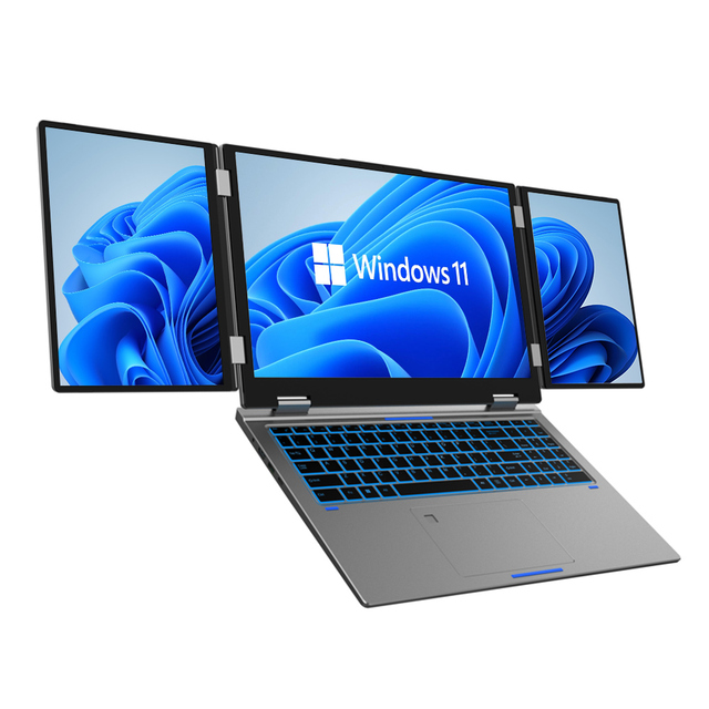 Intel 12th Generation Core I7 Flagship Three-Screen Gaming Office Laptop WiFi 6 Dual Hard Drive Expansion Pre-Installed Win11