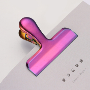 Nhà Bếp Nhà Văn Phòng Túi Kim Loại Clip Không Khí Chặt Chẽ Con Dấu Thực Phẩm <span class=keywords><strong>Clips</strong></span> Thép Không Gỉ Chip Clip Với Biểu Tượng Tùy Chỉnh - Product Image 3