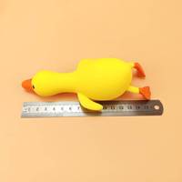 Canard moelleux jaune, grande oie mignonne, jouet anti-stress en TPR souple pour enfants, dessin animé