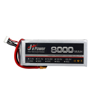 แบตเตอรี่ลิโพ JHLIP0 FPV 8000mAh แบตเตอรี่โดรนความจุสูงสำหรับโดรน FPV RC ควอดคอปเตอร์ - Product Image 4